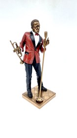 Resim Trompet Çalan Siyahi Erkek Caz Müzisyeni Biblo 