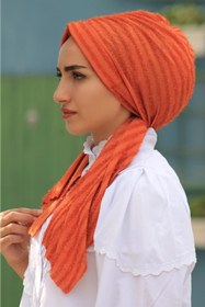 Resim Sahra Şal Dünyası Tasarım Bone Sakallı Kiremit 