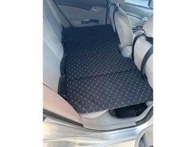 Resim Talazan Oto Arka Koltuk Yatak Çocuk Seyehat Yatağı 70*130 cm - Siyah Tay Tüyü Kumaş 