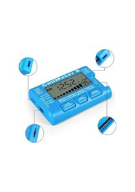 Resim Ayt Powermaster Pm-26959 Pil Kapasite Voltaj Test Cihazı Rc 1-8s Lipo Lityum Nımh Polimer Pil Doluluk Göstergesi Aleti 