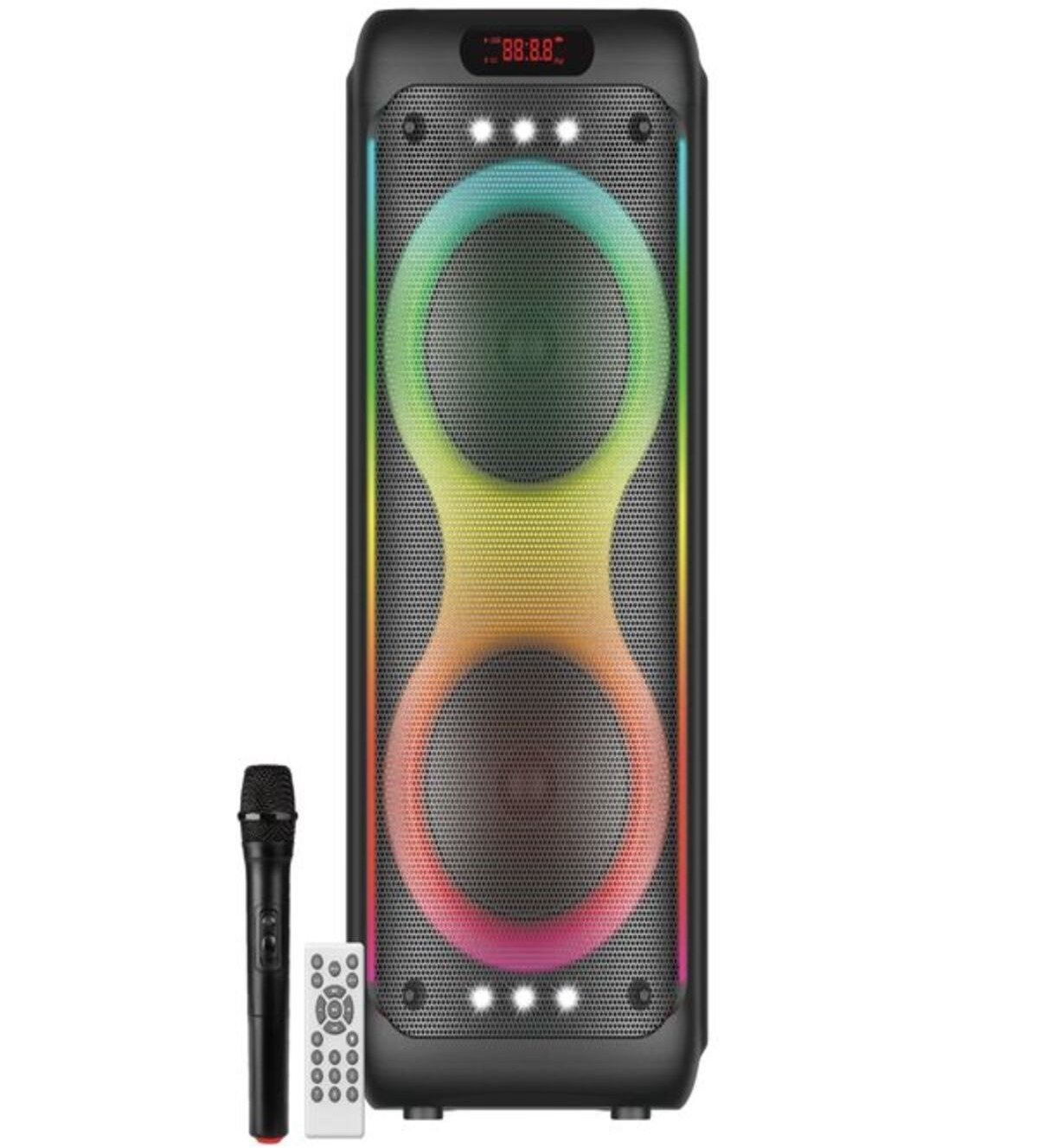 ULTRATEKNO BTS-1829 100W Karaoke Ses Sistemi 2x10 inç RGB Efektli