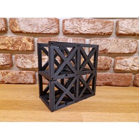 Resim Opencart Modüler Şarap Şişesi Raf Sistemi Sadece Plastik Aparattır 