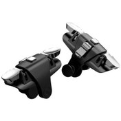Resim C10-2 Adet Mobil Oyun Tetikleyici Pubg Fps Oyunu Shooter Hassas Denetleyici L1 R1 Iphone Uyumlu Android Telefon İçin Abs Anahtar Düğmeler Gamepad 