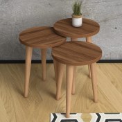Resim Monte Sehpa Soul Zigon Sehpa- Ceviz 