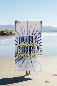 Resim Dijital Baskı Plaj Deniz Havlusu Genç Sportif Desen Peştamal HVL0234 