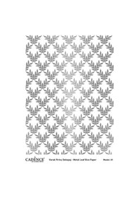 Resim Cadence Gümüş Varak Pirinç Dekoapaj Kağıdı - Model 01 