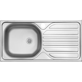 Resim Ukinox Barton Sağ Damlalıklı Paslanmaz Çelik Mutfak Eviyesi 