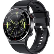 Resim Vkemall Qw33 Akıllı Saat (İthalatçı Garantili): Ip67 Su Geçirmez, Bluetooth 5.1, Uyku Takibi, Müzik Çalar, İos/android Uyumlu, Siyah Silikon Kordon 