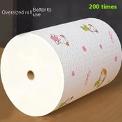 Resim 200 Adet Tek Kullanımlık Mutfak Kağıt Havluları - Ağır Hizmet Tipi Emici Bulaşık Bezleri ve Temizlik Bezleri, Hızlı Kuruyan, Bulaşık Yıkama, Tezgahlar, Zeminler için - Ev, Restoranlar, Partiler için İdeal - (200 Sayfa/Rulo), Tezgah Silme 