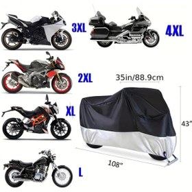Resim Yasee Motosiklet Su GeçirmezGüneş, Yağmur Dolu Ve Toz Geçirmez Motosiklet Kılıfı 