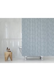 Resim Zethome Banyo Perdesi 1x180x200 Tek Kanat Duş Perdesi Halka Hediyeli Duşakabin Perdesi 2880 