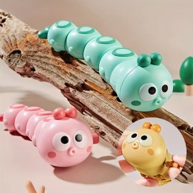 Resim 2'li/3'lü/6'lı Kurmalı Tırtıl Oyuncak - Pil Gerektirmez, Ebeveyn-Çocuk Etkileşimli Duyusal Oyuncağı, Parti Hediyeleri ve Tatil Hediyesi İçin Uygun Çocuk Oyuncakları 