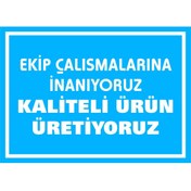 Resim izmirdenet Kip Çalışmalarına Inanıyoruz Kaliteli Ürün Üretiyoruz Kendinden Yapışkanlı Etiket 17,5 X 25 Cm 