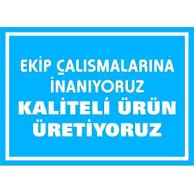 Resim izmirdenet Kip Çalışmalarına Inanıyoruz Kaliteli Ürün Üretiyoruz Kendinden Yapışkanlı Etiket 17,5 X 25 Cm 