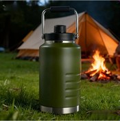 Resim Willowhaven 1500ml Ordu Yeşili Paslanmaz Çelik Termos Sızdırmaz Taşınabilir Sıcak Soğuk Saklar 