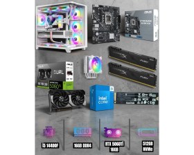Resim Efs I5 14400F 16GB Ram 512GB Nvme 5060TI 16GB Ekran Kartlı Gaming Pc 