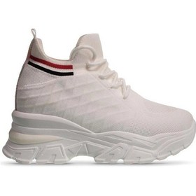 Resim M.p 241-1663 Poli Hafif Taban Kadın Sneaker Beyaz Beyaz 