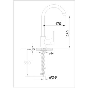 Resim Bms Armatür Mercan Eviye Batarya Antik Eskitme 367E 