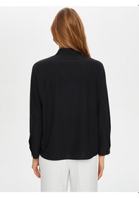 Resim Kolu Boncuk İşli Şık Gömlek S26gml018 Us26gml01810 Siyah 