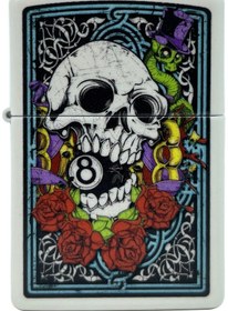 Resim Zippo Deadman S Skull Dizayn Çakmak 