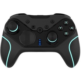 Resim Nintendo Switch / Android / Ios / Pc Uyumlu Uyandırma Özellikli Kablosuz Gamepad, Stil: S818 Yeşil Siyah 