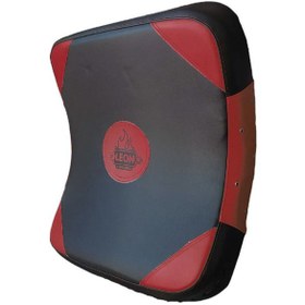 Resim Curved Büyük Boy Darbe Yastığı Kick-Boks Lowkick Pads Kırmızı 