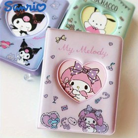 Resim Sanrio Hello Kitty Sevimli Mini Kart Albümü Kurumi Üç İnç Küçük Kart Saklama ve Koruma Defteri 