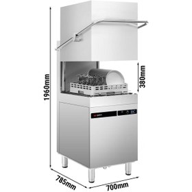 Resim Giyotin Tip Bulaşık Makinesi - 9,66 kW - Deterjan & Tahliye Pompalı 