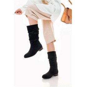 Resim Plod Siyah Süet Çizme Siyah 