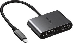 Resim Swapp SW-U516 4K@30Hz TypeC to HDMI + VGA Adaptör 