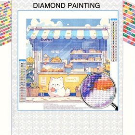 Resim Kendin Yap 5D Elmas Boyama Kiti - Karikatür Tasarım, Tam Matkap Yuvarlak Elmaslar, 29.97x29.97 cm - Başlangıçlar İçin Mükemmel, Ev & Ofis Dekoru İçin İdeal, Anneler Günü, Yeni Yıl, Paskalya İçin Harika Hediye 