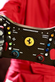 Resim Ferrari 488 GT3 Yarış Direksiyonu Eklentisi, Resmi Lisanslı - Siyah 