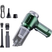 Resim Neevoyu 11000pa 4-in-1 Kablosuz Eldivenli Süpürge, Mini Araç İçi / Ev / Evcil Hayvan Tüy Temizleyici, 2 Vites Rüzgar Hızı, İç Li-pol Batarya, Yeşil St-6651 