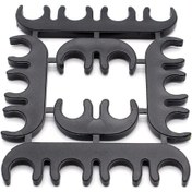 Resim Samdoo 8mm Plastik Buji Kablosu Ayırıcı Klips - 2'li, 3'lü Ve 4'lü Set Siyah 