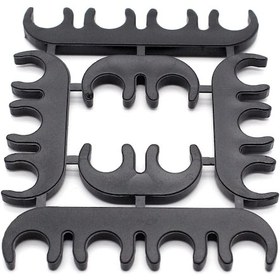 Resim Samdoo 8mm Plastik Buji Kablosu Ayırıcı Klips - 2'li, 3'lü Ve 4'lü Set Siyah 