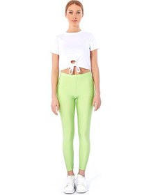 Resim L-25 Fıstık Yeşili Parlak Tayt Yeşil 