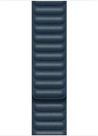 Resim Microsonic Apple Watch Series 7 41mm için Kordon Leather Link Band Lacivert [Watch Series 7 41mm ile Uyumlu Kordon - Lacivert] 