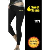 Resim Sweet Sauna Yeni Moda Uzun Tayt Unisex Sweet Sauna Termal Siyah 