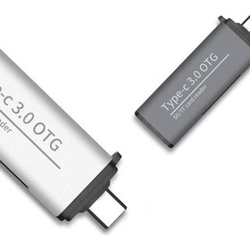 Resim USB 3.0 Tf Sd Kart Okuyucu USB Type-C Otg Adaptör ADS-103 