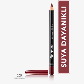 Resim Flormar Suya Dayanıklı ve Yoğun Pigmentli Mat Dudak Kalemi 205 Elegant Bordeaux 