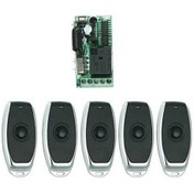 Resim Flybuy 433mhz Kablosuz Uzaktan Kumanda Alıcı Modülü + 5 Adet Kumanda, Ev Aletleri Kontrolü 