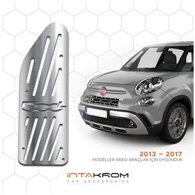 Resim intakrom Fiat 500L Krom Ayak Dinlendirme Pedalı - 2013 -2017 