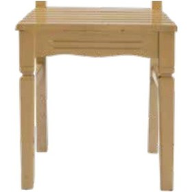 Resim Bengimobilya Sandalye Zus215 Çizgi Model Parlak Bej Boya Ahşap Kayın Iskelet K 