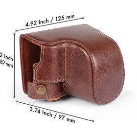 Resim MegaGear Leica D-Lux 7 Hakiki Deri Kamera Çantası 