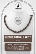 Resim OSMANLI DOĞAL TAŞ Riyolit 8 Mm Düğümlü Doğal Taş Kolye 
