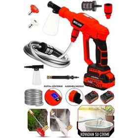 Resim Graizer Yüksek Basınçlı Kömürsüz Motor Akülü Oto Araba Yıkama Mak 