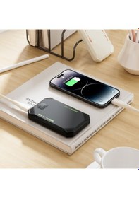 Resim 10000 Mah 22.5w Hızlı Şarjlı Dijital Ekranlı Ultra İnce Çift Çıkışlı Taşınabilir Powerbank Siyah 