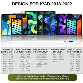 Resim Apple Uyumlu iPad 2018-2022 Stylus Kalem Eğim Hassasiyetli Avuç İçi Redli Kalem 
