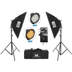 Resim Gdx Pro TLB LED 500 Bicolor 2'li Softbox Seti 