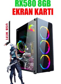 Resim DMC N317 (PUBG,GTA 5) İ5 12400F,32GB RAM,512GB SSD,8GB RX580 OYUNCU MASAÜSTÜ BİLGİSAYARI 